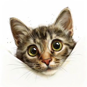 Schattige Kattenkop