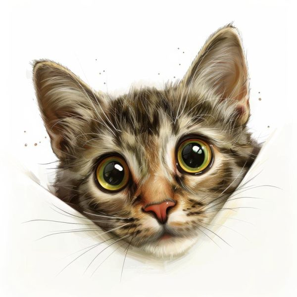 Schattige Kattenkop