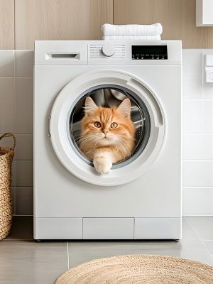 Katten in de Wasmachine