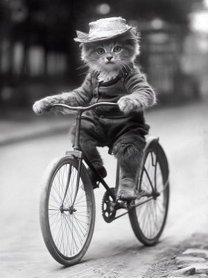 Fietsend Katje in Stijl!