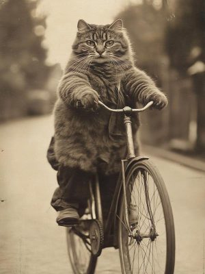 Fietsende Feline Vriend
