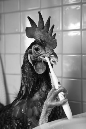 Kip met Tandpasta!