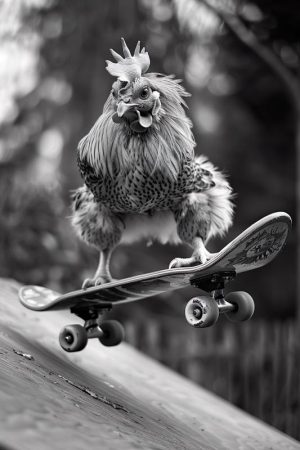Skateboardende Kippen Avontuur!