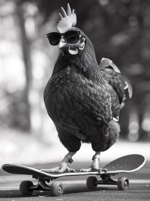 Skateboardende Kippen: De Nieuwe Trend!