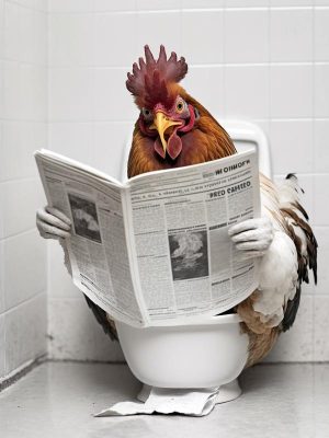 De Levensgenieter: Kip aan het Toilet!