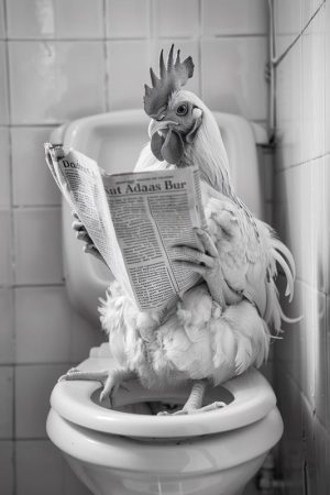 Kip met Koffie en Krant!