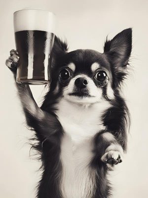 Proost met deze Chihuahua!