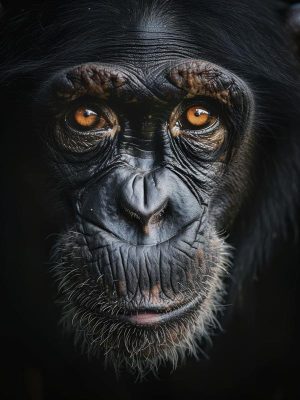 De Ontroerende Blik van de Chimpansee