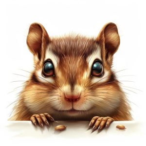Schattige Chipmunk Kijkt Je Aan
