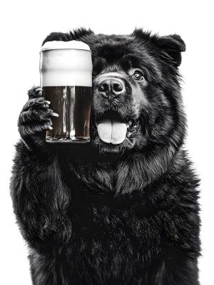Proost met deze schattige hond!