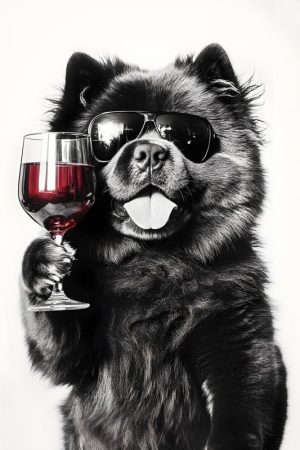 Chique Chow Chow met Wijn