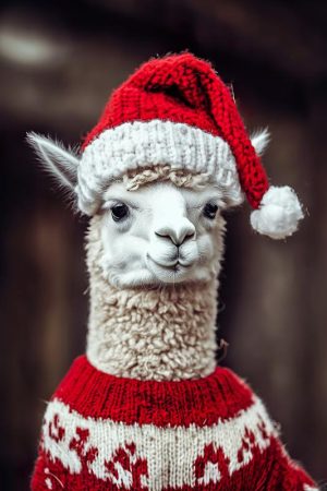 Lieve Lama in Feeststemming