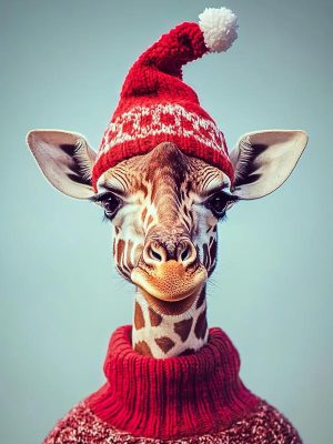 Kerstgiraffe met Stijl!