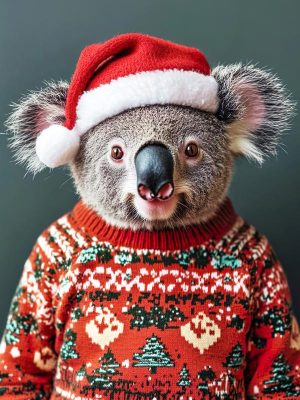 Feestelijke Koala voor de Kerst!