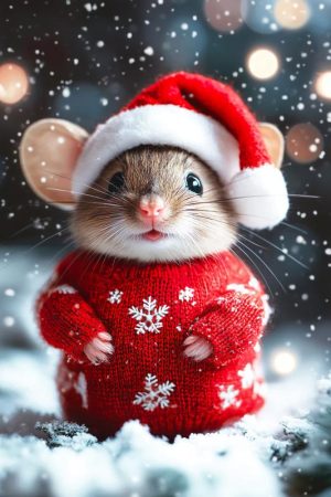 Schattige Kerstmuizen