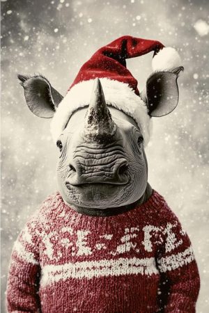 Feestelijke Neushoorn!