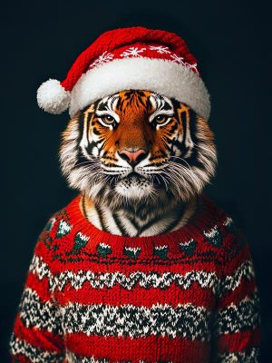 Vrolijke Kersttijger