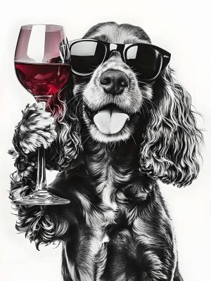 Proost met deze schattige cocker!