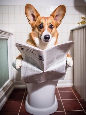 Corgi met Krant: Funny Business!
