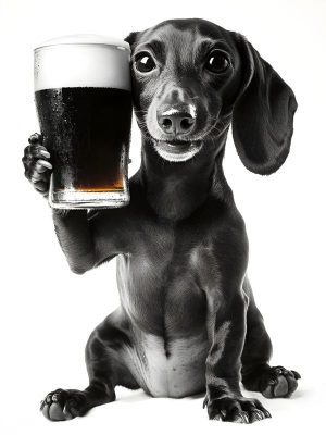 Proost met deze schattige hond!