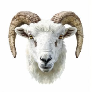 Stoere Ram met Grote Hoorns