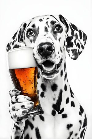 Dapper Dalmatiër met Bier!