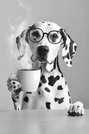 Koffie Drinkende Dalmatiër
