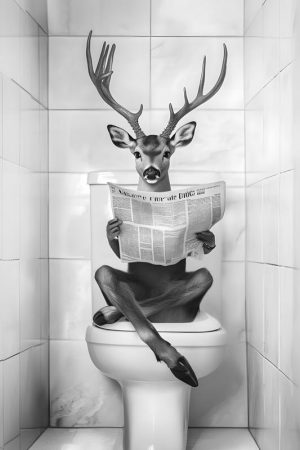 Hert op het Toilet