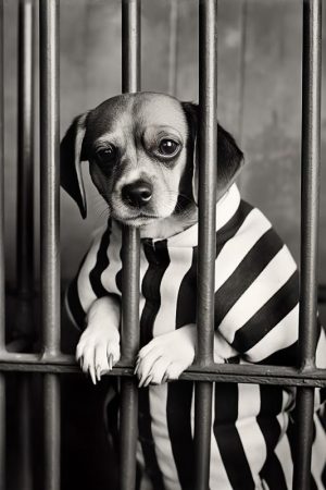 Schattige Veroordeelde Hond!
