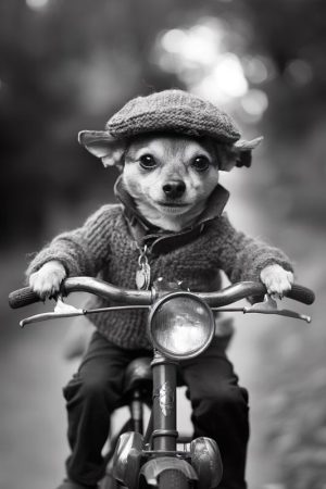 Chihuahua op de Fiets!