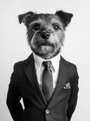 Stijlvolle Honden in Pak