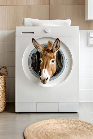 Wasbeurt voor een Ezel!