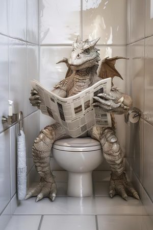Draken op de wc: een uniek moment!
