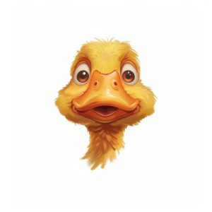 Schattig Eendje met een Glimlach