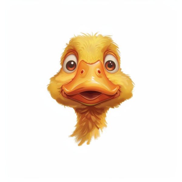 Schattig Eendje met een Glimlach
