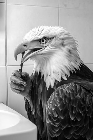 Een Adelaar met een Tandenborstel!