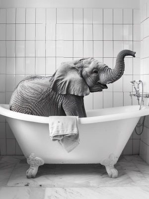 Olifant in de Badkuip!
