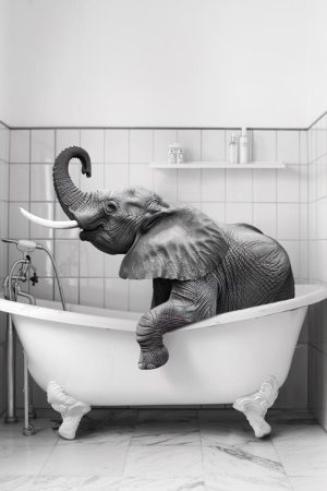 Luxe Badtijd met een Olifant