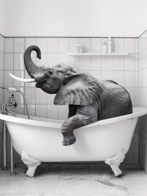 Olifant in Bad!