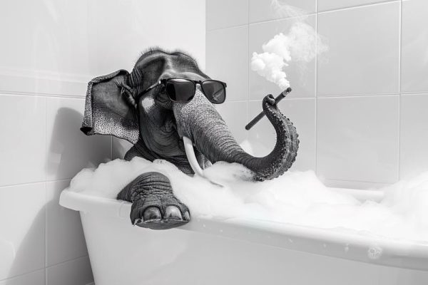 Chille Badderende Olifant