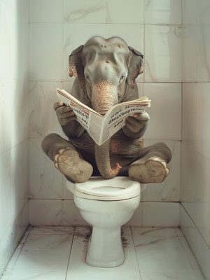 Diepe Gedachten van een Olifant