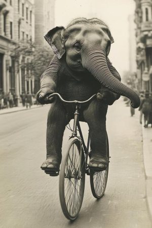 Fietsende Neushoorn: Wie had dat gedacht?