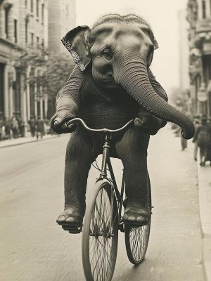 Fietsen met een Olifant!