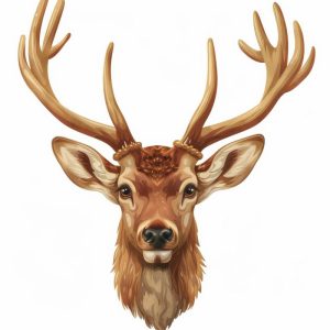 Majestueuze edelhertkop