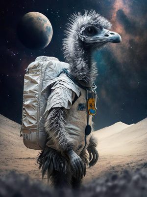 Ruimtereis van de Emu