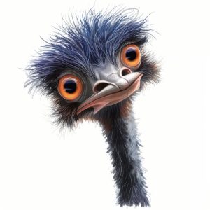 Lachende Struisvogel