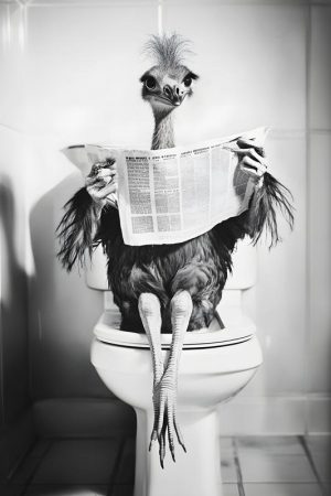 Grappige Struisvogel Momenten