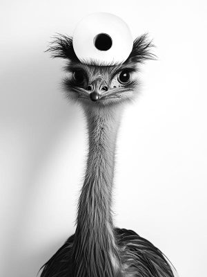 Stijlvolle Struisvogel met een Twist