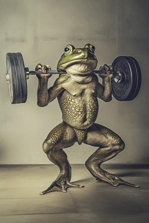 Krachtige Kikker in de Gym!