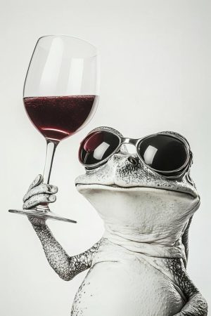 Stoere Kikker met Wijn!